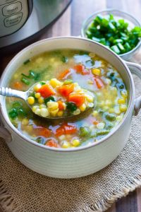 Sweet corn soup